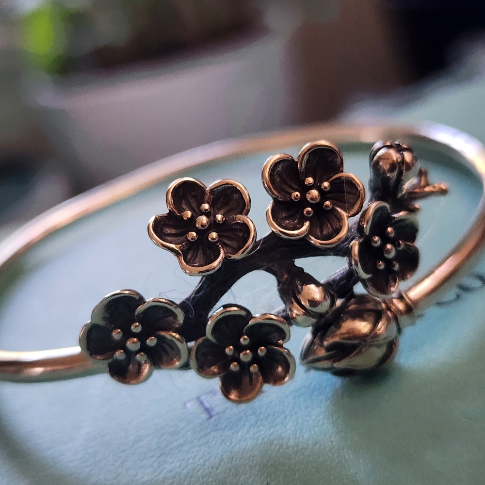 Floral Silver 925 Bracelet